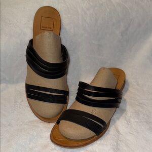 Dolce Vita Pias Black Strappy Slide Sandals